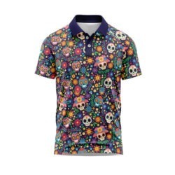 Golf Shirt - Tequila Skulls